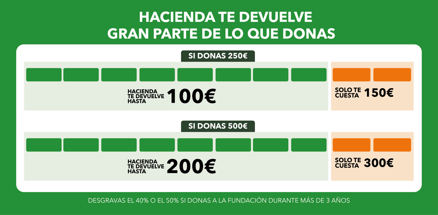 Cómo desgrava tu donación